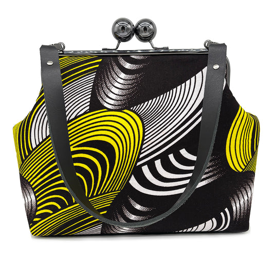 Black & Yellow Swirl