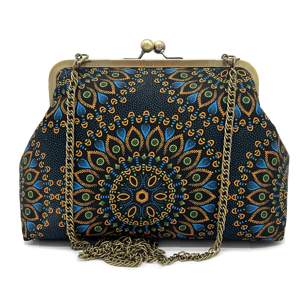 Black Orange Mandala